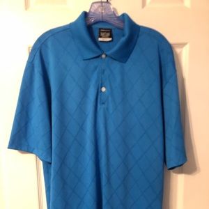 Nike Dri Fit Golf Shirt    Blue.  size Large